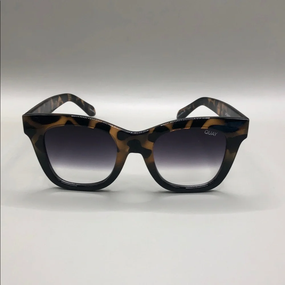 Quay Australia AFTER HOURS tortoise black fade Sunglasses oversized style.